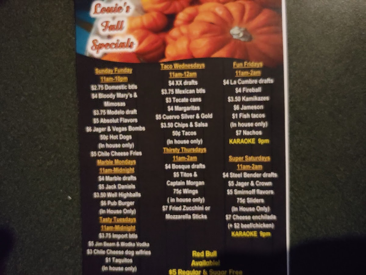 Louie's Pub & Grill Menu - Image 3